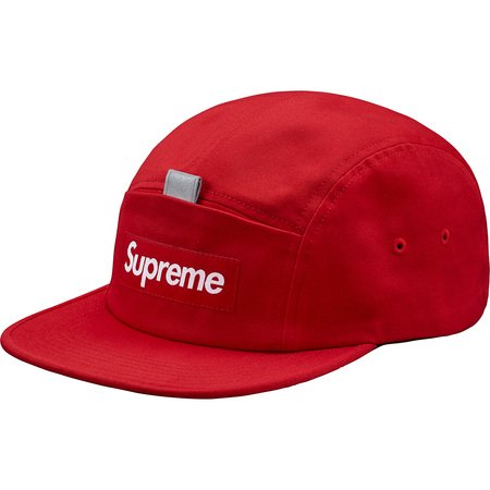 Supreme Reflective Tab Pocket Camp Cap- Red