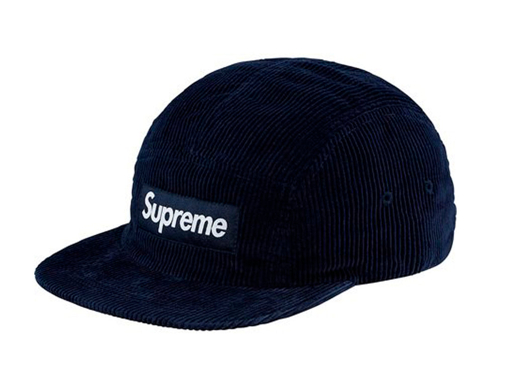 Supreme Corduroy Camp Cap- Navy