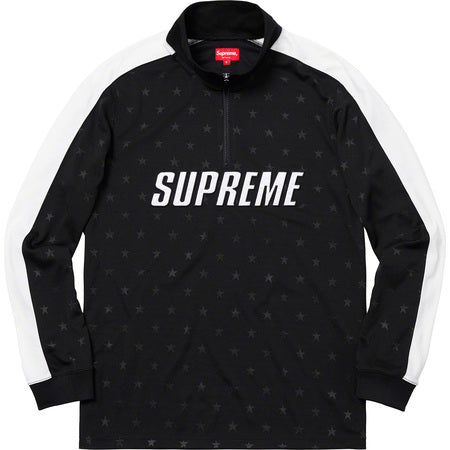 Supreme Track Half Zip Pullover- Black