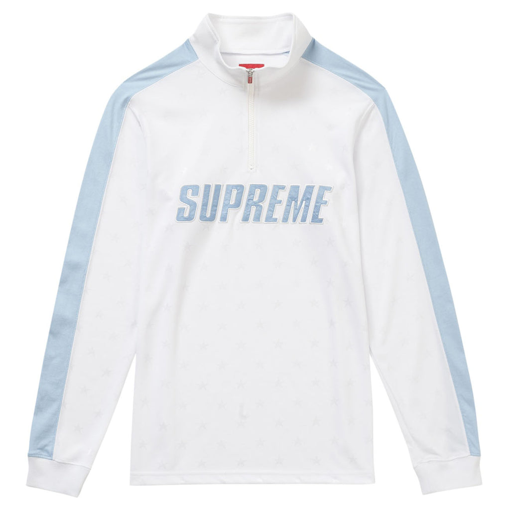 Supreme Track Half Zip Pullover- White