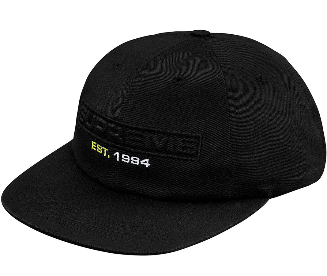 Supreme Embossed Logo 6-Panel- Black