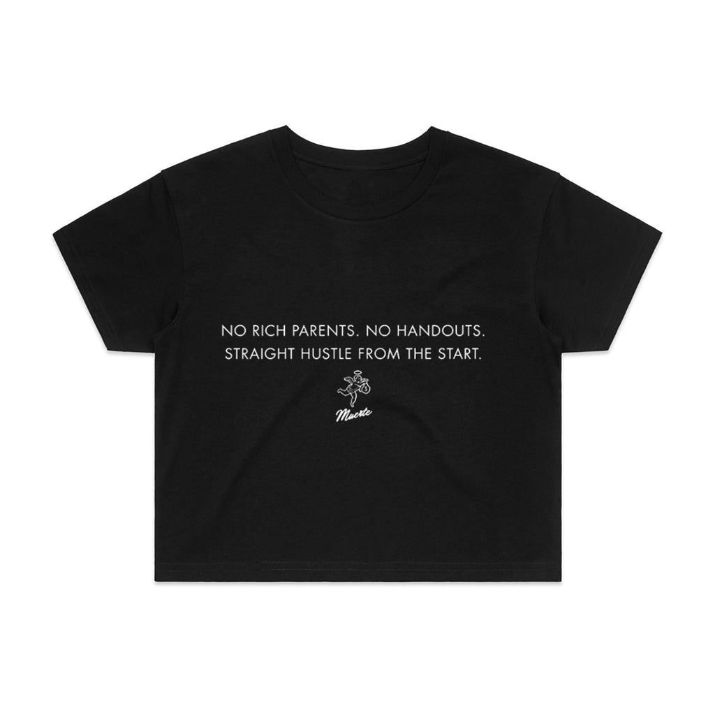QT Straight Hustle From The Start -Womens Crop