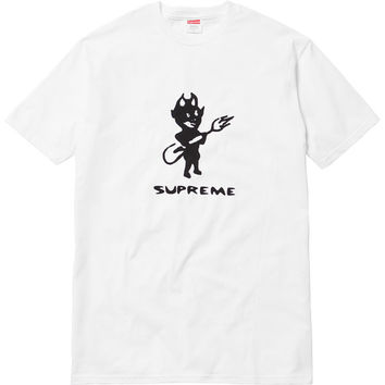 Supreme Devil Tee- White