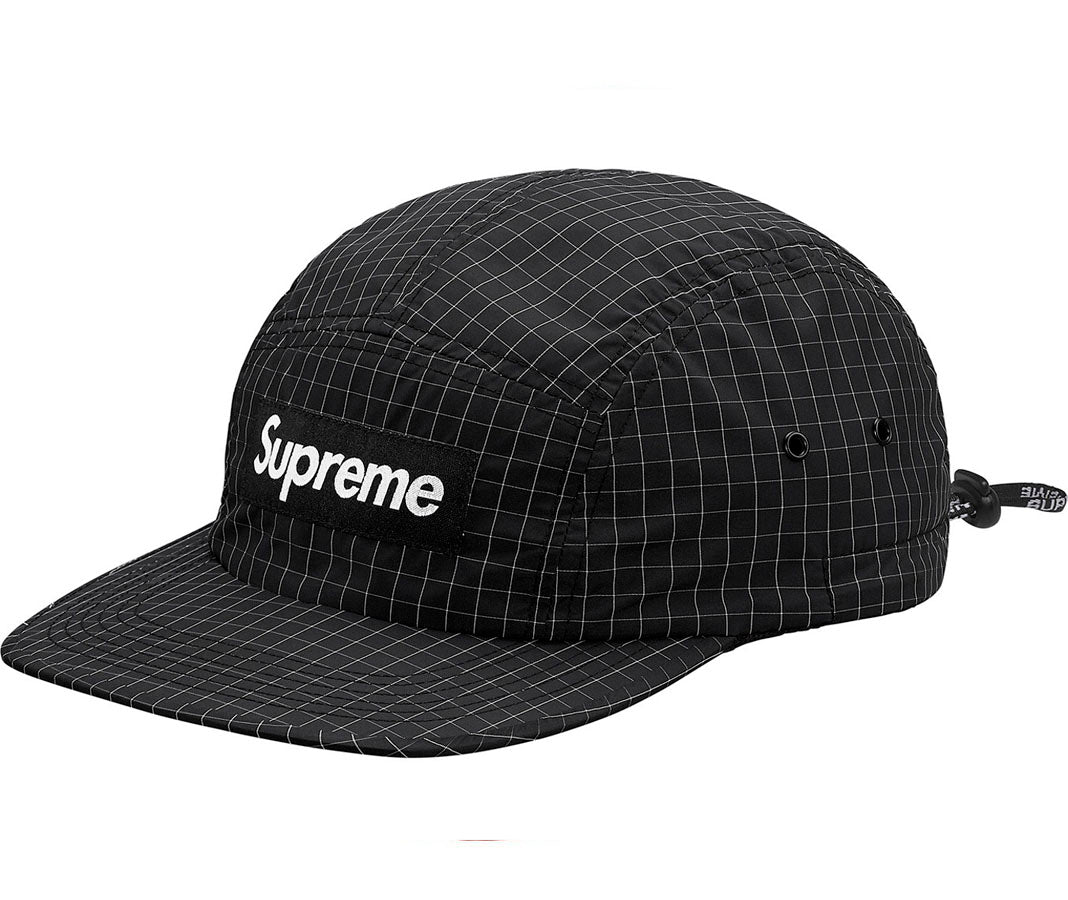 Supreme Contrast Ripstop Camp Cap- Black